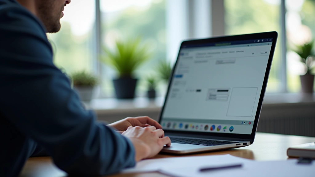 Design system owner reviewing component updates in Figma, managing documentation, working with team to maintain consistency and gather feedback on system usage